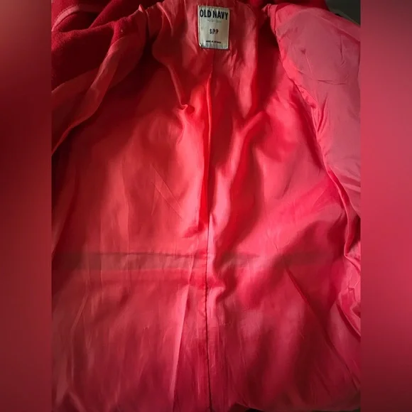 Old Navy Vibrant Red Toggle Coat - Picture 5 of 6
